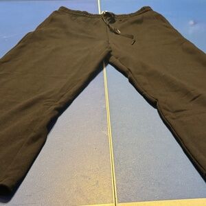 Large Women's Victoria's Secret Black Classic Wide Leg Lounge Pants Oversized